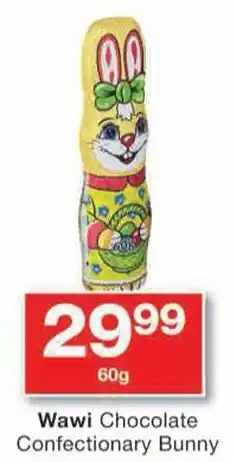 Checkers Wawi Chocolate Confectionary Bunny offer