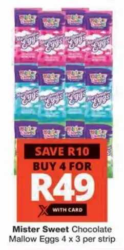 Checkers Mister Sweet Chocolate Mallow Eggs offer