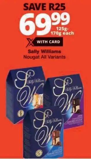 Checkers Sally Williams Nougat All Variants offer