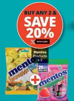Checkers Mentos Products offer