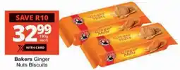 Checkers Bakers Ginger Nuts Biscuits offer