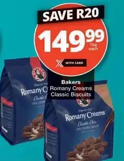 Checkers Bakers Romany Creams Classic Biscuits offer