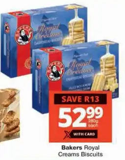 Checkers Bakers Royal Creams Biscuits offer