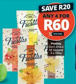 Checkers Fiestas Corn Chips All Variants offer