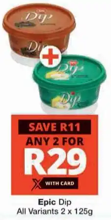 Checkers Epic Dip All Variants offer
