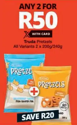 Checkers Truda Pretzels All Variants offer