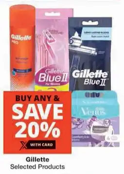 Checkers Gillette Selected Products offer