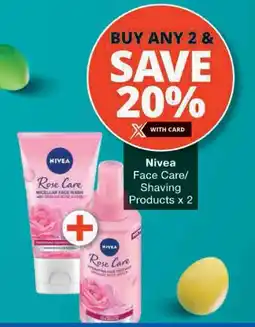 Checkers Nivea Face Care/ Shaving Products offer