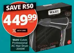 Checkers Wahl Cutek Professional AC Hair Dryer offer