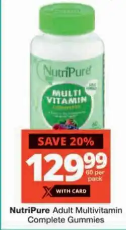 Checkers NutriPure Adult Multivitamin Complete Gummies offer
