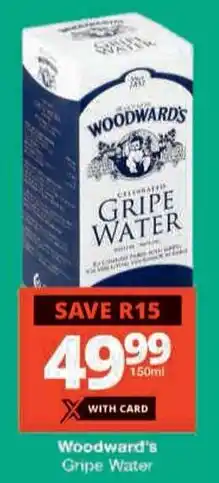 Checkers Woodward's Gripe Water offer