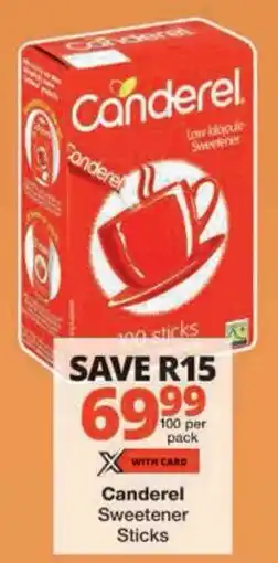 Checkers Canderel Sweetener Sticks offer