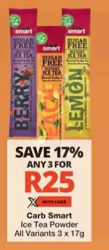 Checkers Carb Smart Ice Tea Powder All Variants offer