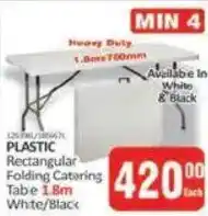 KitKat Cash and Carry Plastic Rectangular Folding Catering Table offer