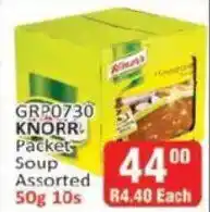 KitKat Cash and Carry Knorr Packet Soup Assorted offer