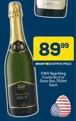 Pick n Pay Liquor KWV Sparkling Cuvée Brut or Demi Sec offer
