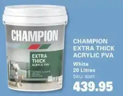 Cashbuild Champion extra thick acrylic pva white offer