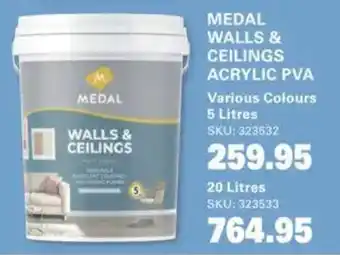 Cashbuild Medal walls & ceilings acrylic pva offer