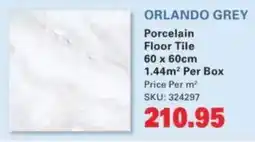 Cashbuild Orlando Grey Porcelain Floor Tile offer