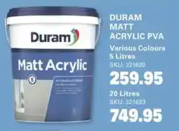 Cashbuild Duram Matt Acrylic PVA offer