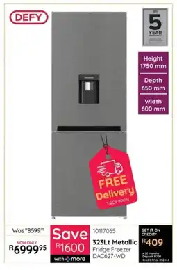 Bradlows Defy Metallic Fridge Freezer offer