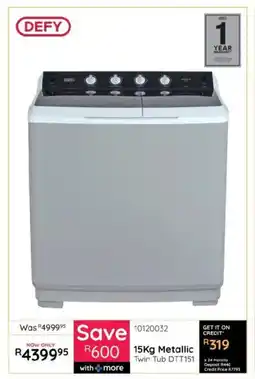 Bradlows Defy Metallic Twin Tub offer