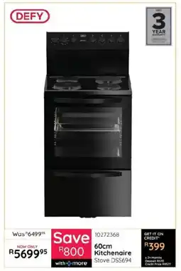 Bradlows Defy Kitchenaire Stove offer