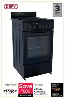Bradlows Defy 4 Plate Compact Stove offer