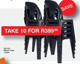 Crazy Plastics Salsa Black Chair offer