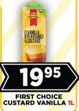 Goal Supermarket First choice custard vanilla offer