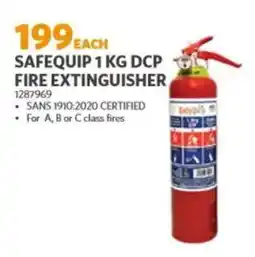 BUCO Safequip dcp fire extinguisher offer