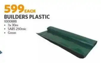 BUCO Builders plastic offer