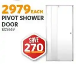 BUCO Pivot shower door offer