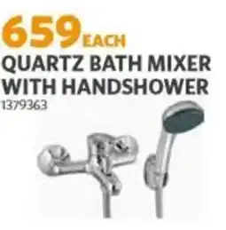 BUCO Quartz bath mixer with handshower offer