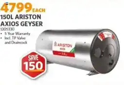 BUCO Ariston axios geyser offer