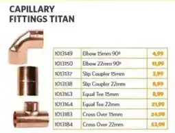 BUCO Capillary fittings titan offer