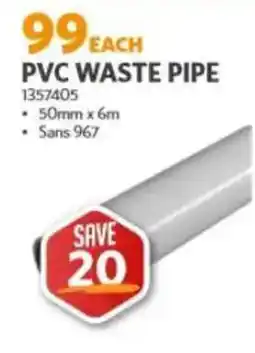 BUCO Pvc waste pipe offer
