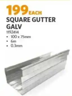 BUCO Square gutter galv offer