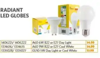 BUCO Radiant led globes offer