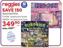 ToysRUs Reggies Assorted Kits Surprise Art Studio or Scrapbook & Cards offer