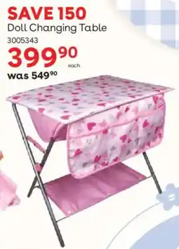 ToysRUs Doll Changing Table offer