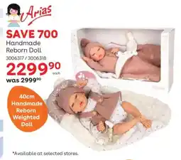 ToysRUs Arias Handmade Reborn Doll offer