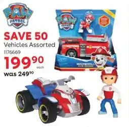ToysRUs Paw Patrol Vehicles Assorted offer