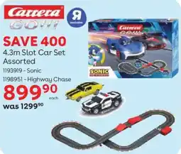 ToysRUs Carrera 4.3m Slot Car Set Assorted offer
