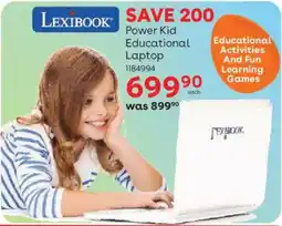 ToysRUs Lexibook Power Kid Educational Laptop offer