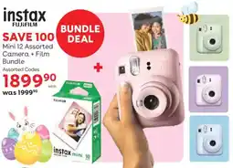 ToysRUs Instax Fujifilm Mini 12 Assorted Camera + Film Bundle offer