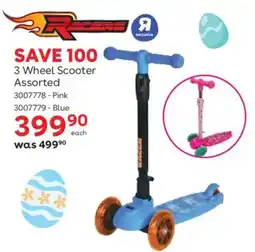 ToysRUs Racers 3 Wheel Scooter Assorted offer