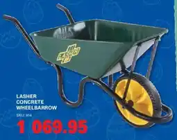 Cashbuild Lasher concrete wheelbarrow offer