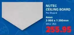 Cashbuild Nutec ceiling board offer