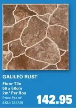 Cashbuild Galileo Rust Floor Tile offer
